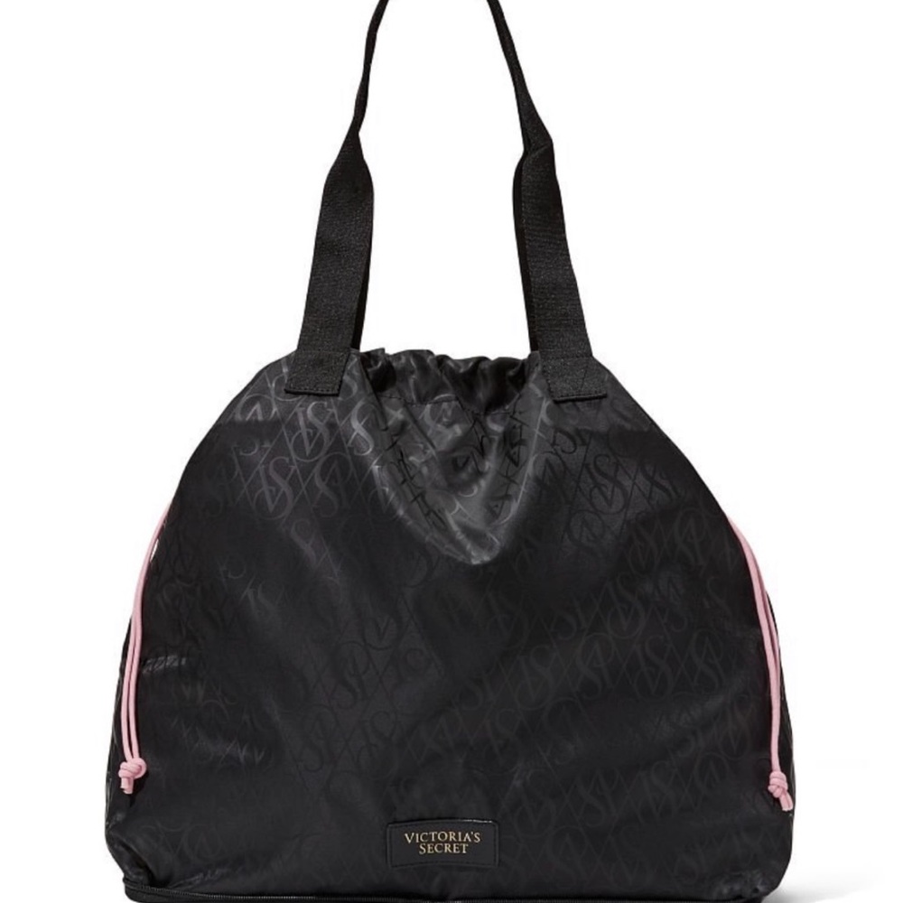 Victoria’s Secret Limited Edition Lightweight Black Travel Purse Tote Bag